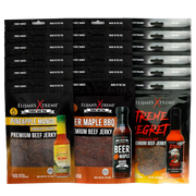 Elijah's Xtreme Elijah’s Xtreme Beef Jerky Bulk Trio - 6 bags of Each Flavor, 18 bags total (3lbs) Beef Jerky