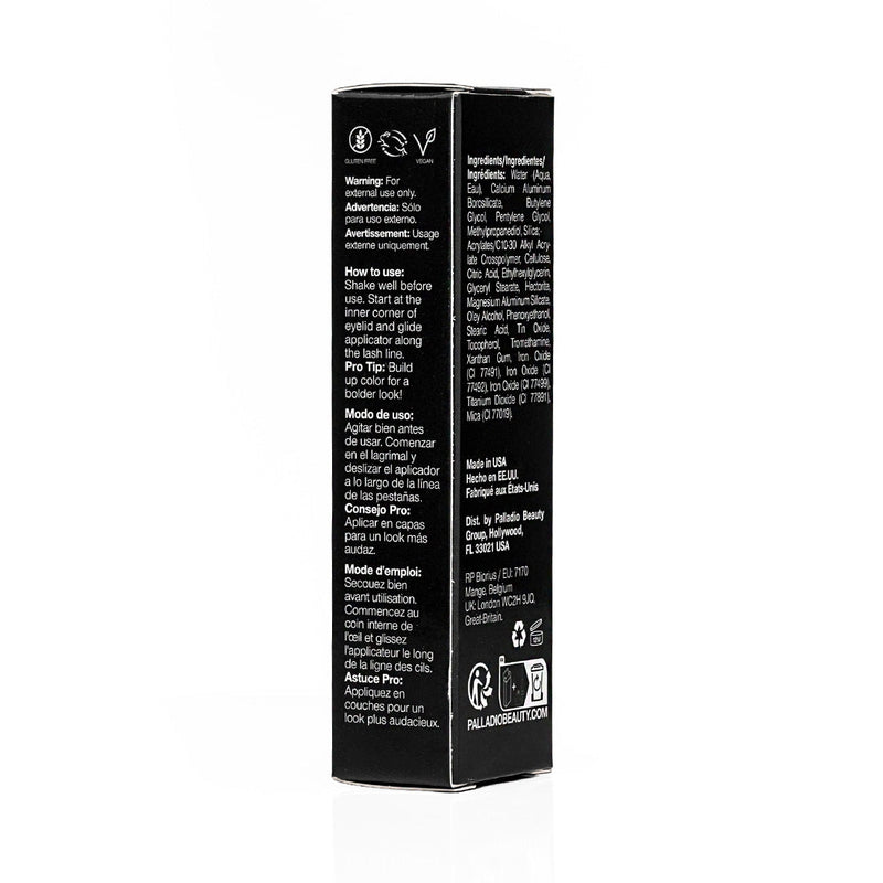 Palladio LIQUID EYELINER Eyeliner Dark Slate Gray Black ELLS260,Black Brown ELLS261,Lavender ELLS262,Bronze ELLS265,Midnight ELLS270,Emerald Isle ELLS271,Black Shimmer ELLS274,Aquamarine ELLS275