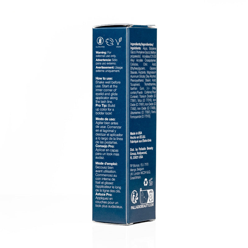 Palladio LIQUID EYELINER Eyeliner Dark Slate Gray Black ELLS260,Black Brown ELLS261,Lavender ELLS262,Bronze ELLS265,Midnight ELLS270,Emerald Isle ELLS271,Black Shimmer ELLS274,Aquamarine ELLS275