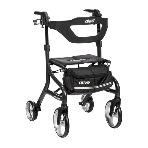 RIO Medical Supplies Nitro Sprint Rollator Rolling Walker, Tall, Black