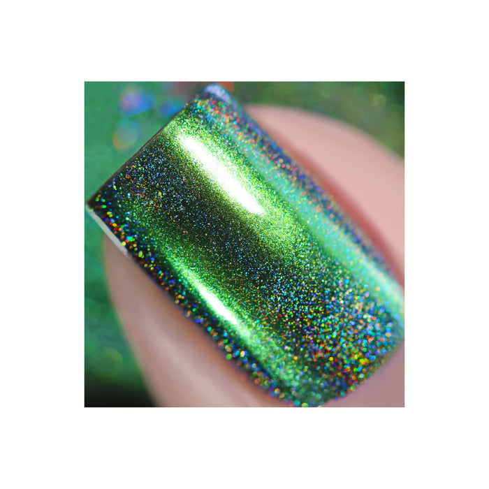 Uberchic Beauty Chameleon Holographic Nail Powder: Emerald Isle