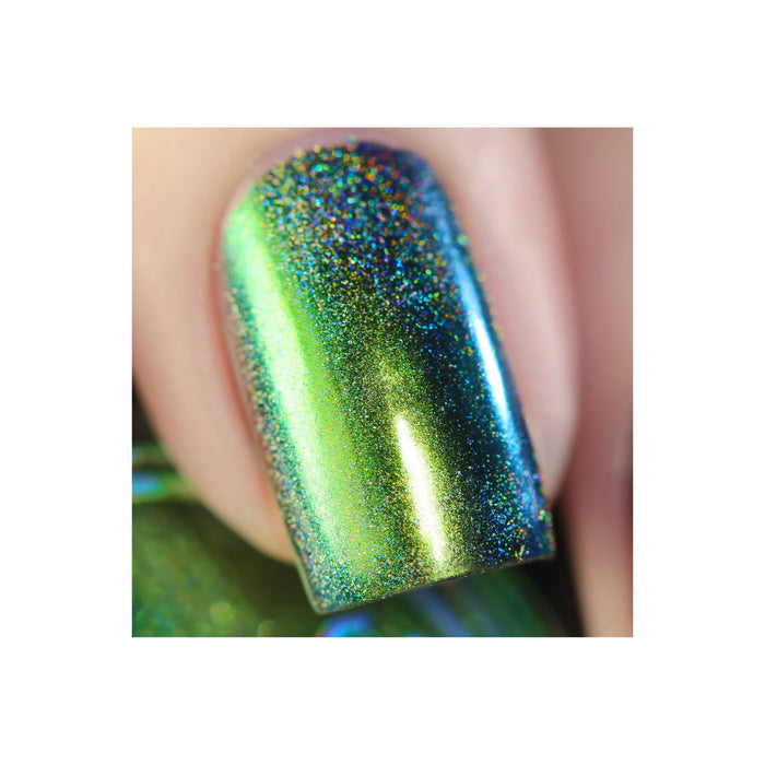 Uberchic Beauty Chameleon Holographic Nail Powder: Emerald Isle