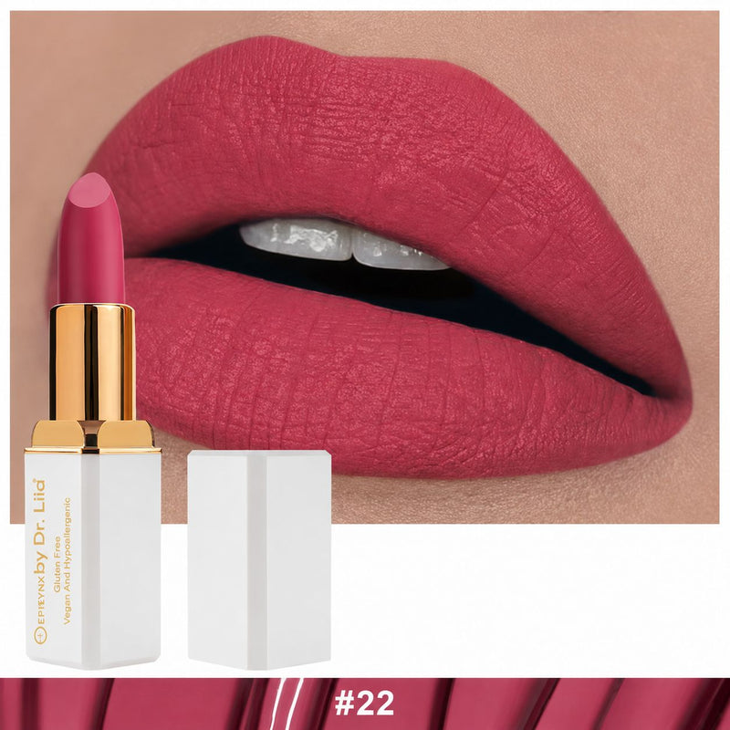 EpiLynx Hydrating Matte Lipstick for Dry Lips Lipstick White Smoke LS-009 #22 — Cherry