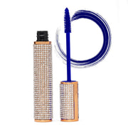 EpiLynx Mega Volume Vegan Mascara Black and Blue – Smudge-Proof with Handmade Diamond Case