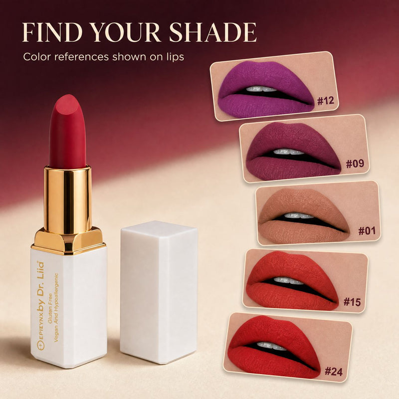 EpiLynx Hydrating Matte Lipstick for Dry Lips Lipstick Light Gray 5,10,11,13,LS-009 #17 — Kinda Sexy,LS-009 #16 — Minx,LS-009 #22 — Cherry,LS-009 #23 — Rey,LS-009 #2 — Sable,LS-009 #12 — Aria,LS-009 #1 — Boardwalk,LS-009 #15 — Cali,LS-009 #14 — Butter,LS-009 #9 — Opinionated,LS-009 #7 — Siren,LS-009 #20 — Impulsive,LS-0