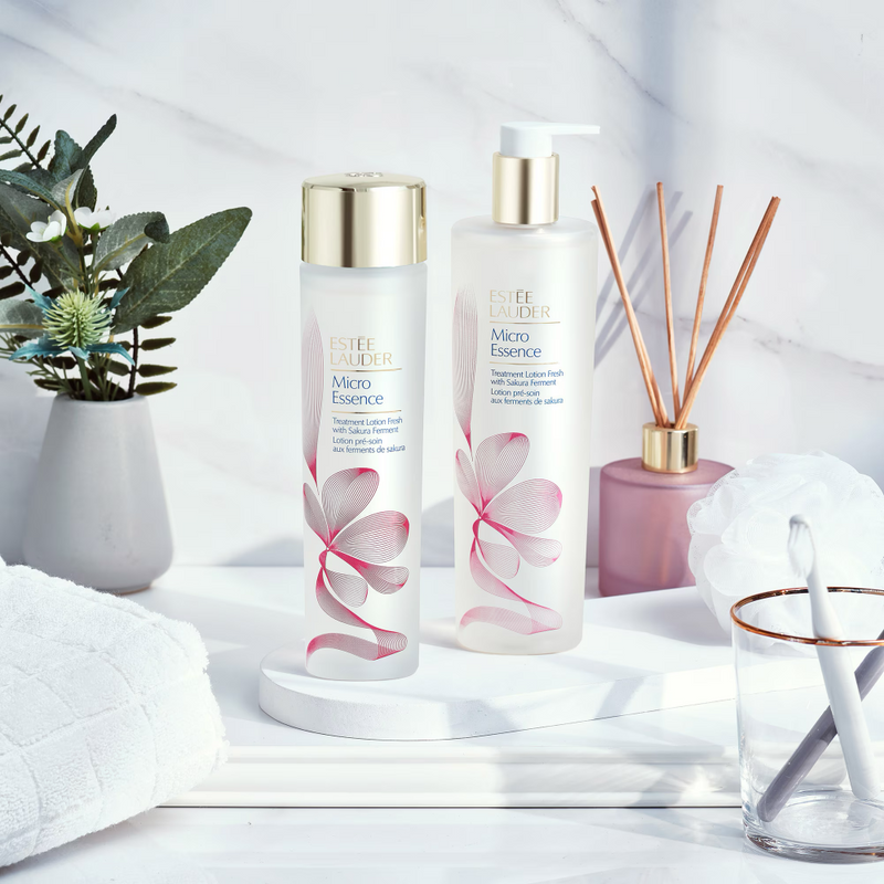 Nava Beauty Estee Lauder Micro Essence Treatment Lotion Toner Fresh with Sakura Ferment Facial Care Lavender 3.4 OZ.,13.5 OZ.,6.7 OZ.
