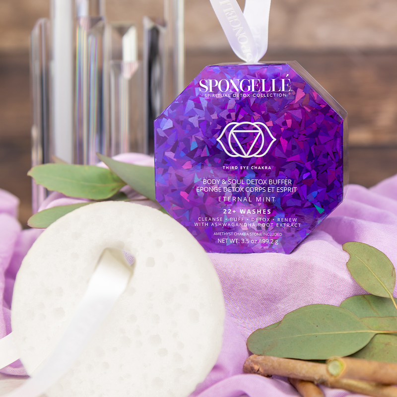 Spongellé Eternal Mint | Spiritual Detox (Amethyst) Body Wash Infused Buffer