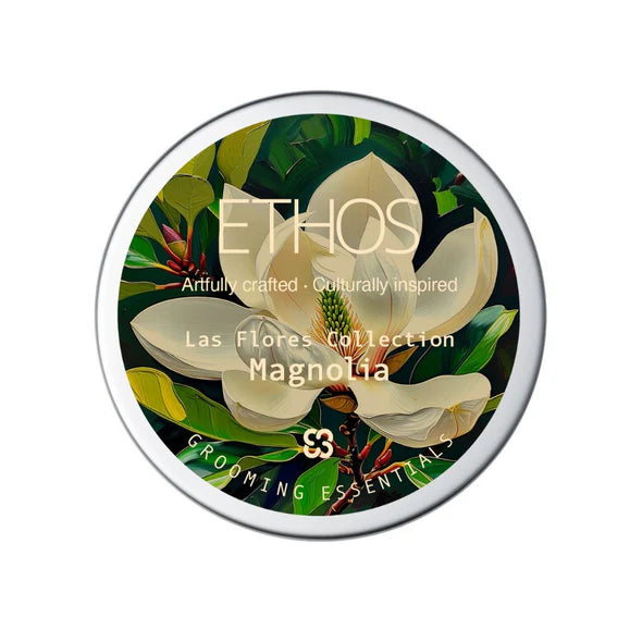 Ethos Grooming Essentials Ethos Grooming Essentials Magnolia Shaving Collection Shaving Set White Smoke F Base Shaving Soap 4.5 oz