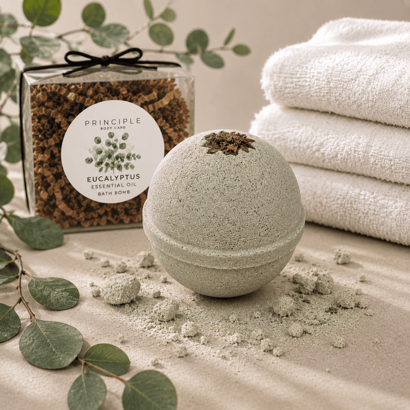 P R I N C I P L E Eucalyptus Essential OIl Bath Bomb Bath