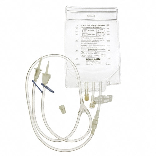 B. Braun 500 mL EVA TPN (Total Parenteral Nutrition) Bags, Case of 50 Medical Supplies