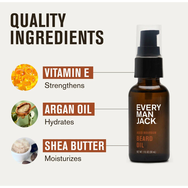 VIP Extensions Every Man Jack Beard Oil - Moisturize & Soften Your Beard Beauty Supplies