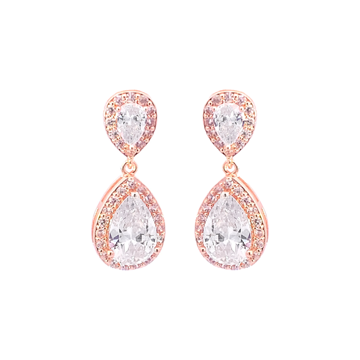 Evie Crystal Halo Earrings