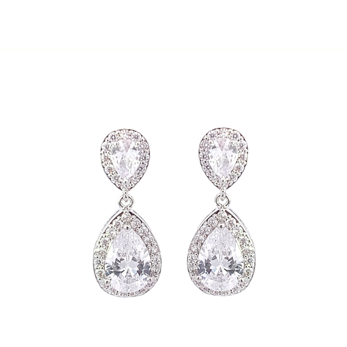 Evie Crystal Halo Earrings