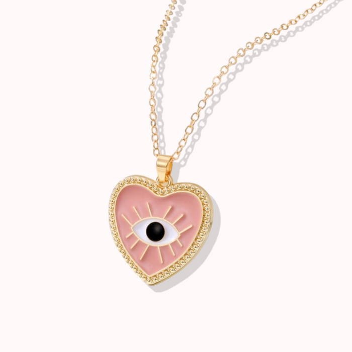 Medusa'S Makeup - All Seeing Eye Necklace - Pink