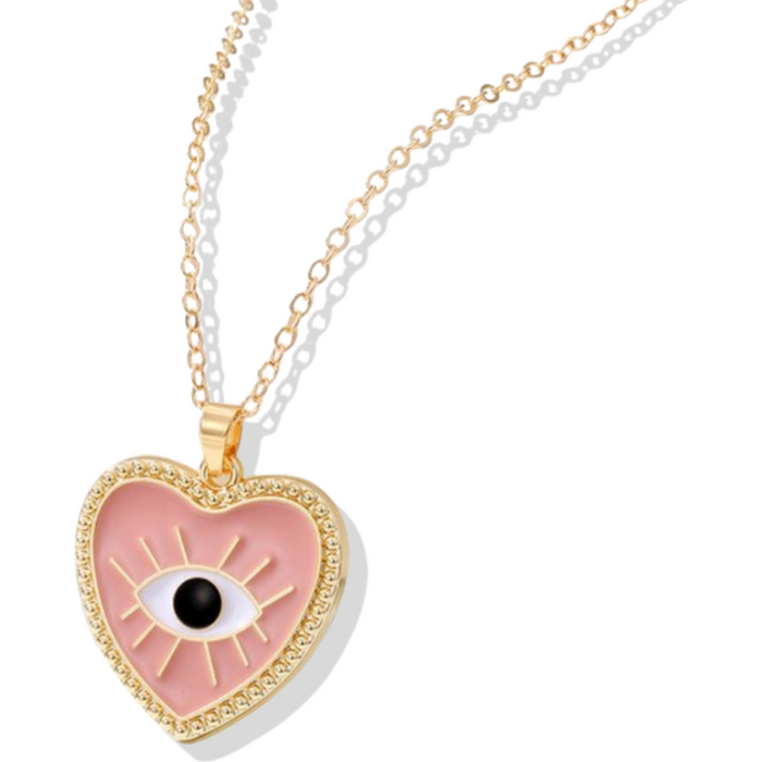Medusa'S Makeup - All Seeing Eye Necklace - Pink