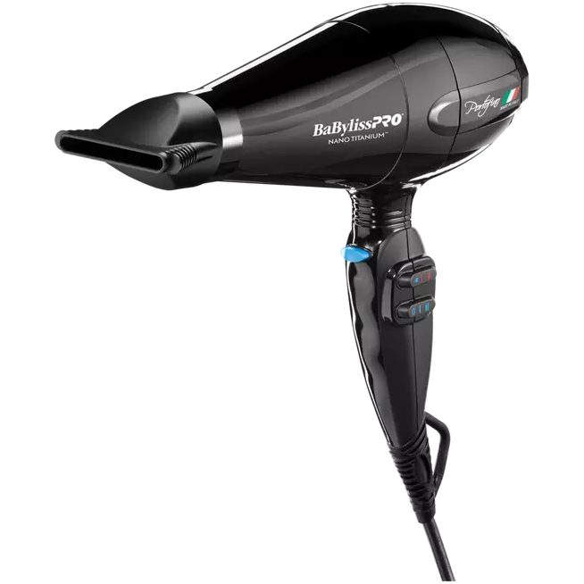 Babylisspro Nano Titanium Portofino 6600 Full-Size Hair Dryer, Black #Bnt6610N