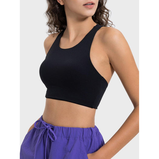 Cutout Round Neck Active Tank