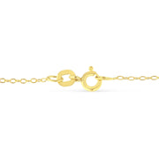 Bids.com Yellow Color Plated Sterling Silver Diamond Station Necklace (1/2 cttw, K-L Color, I2-I3 Clarity) Necklaces