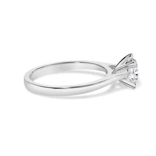 Bids.com 14K White Gold 1.0 Cttw Round Lab Grown Diamond Eagle Claw 4-Prong Set Solitaire Engagement Ring (F-G Color, VS2-SI1 Clarity) - Ring Size 7 Rings