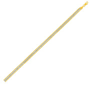 Bids.com Triple Strand Rope Chain Bracelet in 10k Two Tone Gold Bracelets