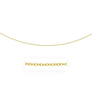 Bids.com 2.5mm 14k Yellow Gold Pendant Chain with Textured Links Necklaces