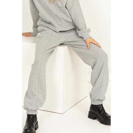 Cute Take High-Waisted Pintuck Sweatpants