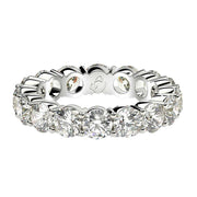 Bids.com Round Cut Lab Grown Diamond Eternity Ring in 14k White Gold (4 cttw FG/VS2) Rings
