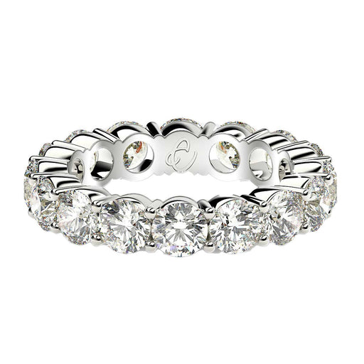 Bids.com Round Cut Lab Grown Diamond Eternity Ring in 14k White Gold (4 cttw FG/VS2) Rings