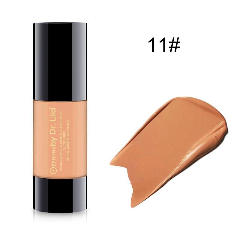 EpiLynx Breathable Full-Coverage Foundation – Dewy Finish, Hydrating, Vegan, Gluten-Free (SPF 15) foundation