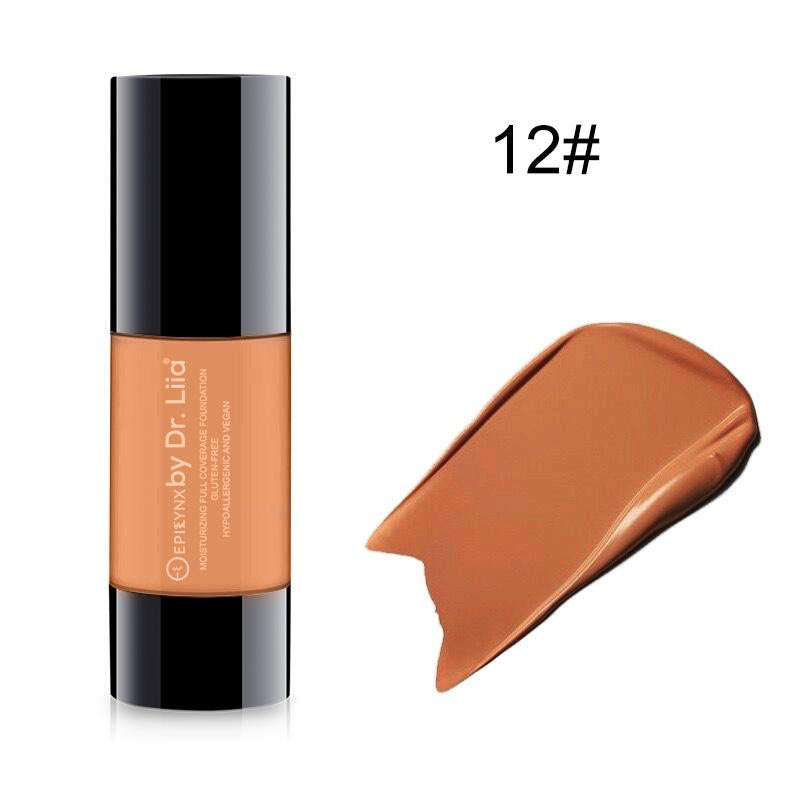 EpiLynx Breathable Full-Coverage Foundation – Dewy Finish, Hydrating, Vegan, Gluten-Free (SPF 15) foundation