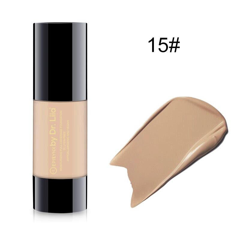 EpiLynx Breathable Full-Coverage Foundation – Dewy Finish, Hydrating, Vegan, Gluten-Free (SPF 15) foundation