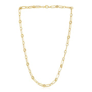 Bids.com 14k Yellow Gold High Polish Paperclip Rondel Link Chain Necklaces