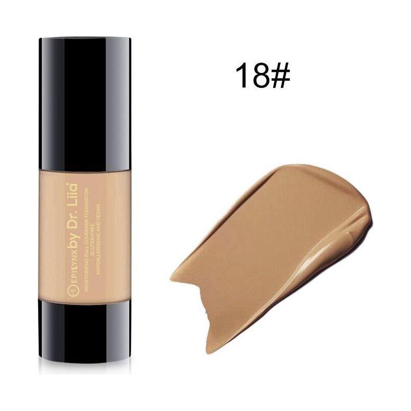 EpiLynx Breathable Full-Coverage Foundation – Dewy Finish, Hydrating, Vegan, Gluten-Free (SPF 15) foundation