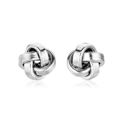Bids.com Sterling Silver Polished Love Knot Earrings Earrings