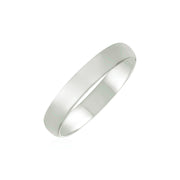 Bids.com 14k White Gold 4mm Comfort Fit Wedding Band Rings