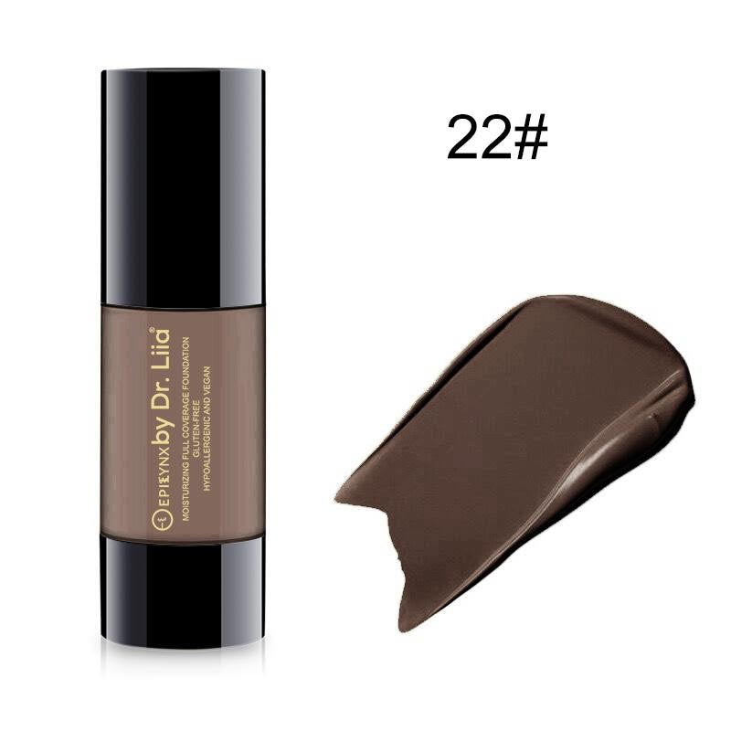 EpiLynx Breathable Full-Coverage Foundation – Dewy Finish, Hydrating, Vegan, Gluten-Free (SPF 15) foundation