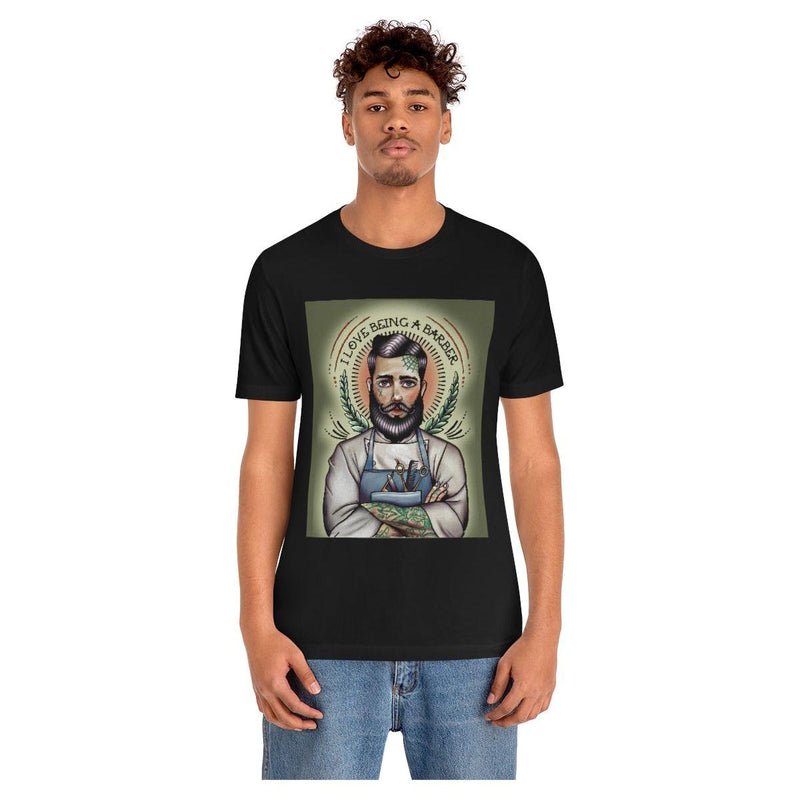 officialilovebeingabarber Unisex Jersey Short Sleeve Tee T-Shirt