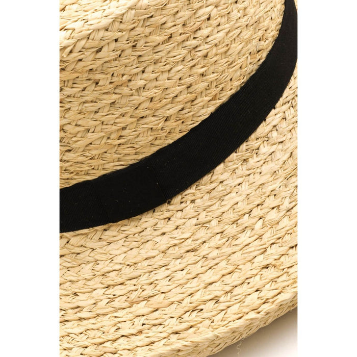 Fame Wide Brim Straw Weave Hat