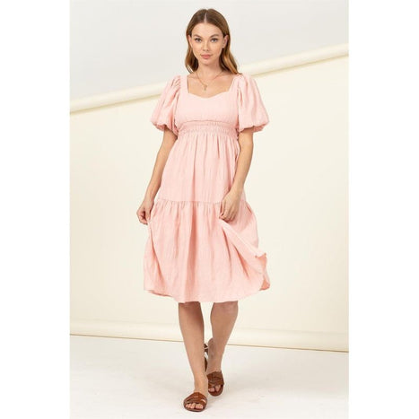 Find Me Again Tiered Midi Dress