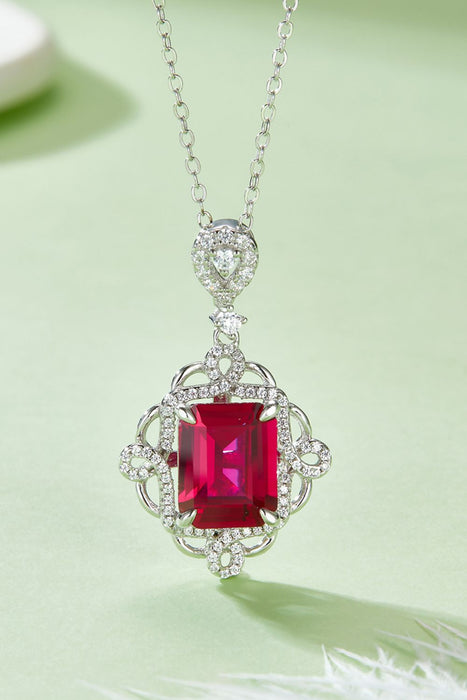 Ruby Pendant Necklace