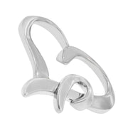 Bids.com .925 Sterling Silver Heart Shaped Pendant Necklace Necklaces