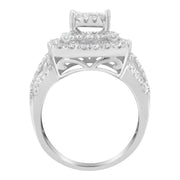 Bids.com 14KT White Gold Diamond Cocktail Ring (1 1/2 cttw, H-I Color, SI2-I1 Clarity) Rings