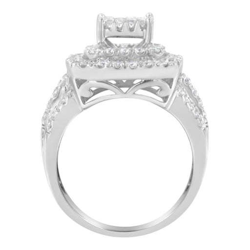 Bids.com 14KT White Gold Diamond Cocktail Ring (1 1/2 cttw, H-I Color, SI2-I1 Clarity) Rings