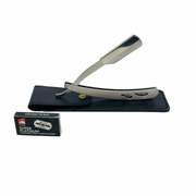 Mill's Beauty Supply GENTS Shavette Razor Case w/ 10 Pk of blades Razors