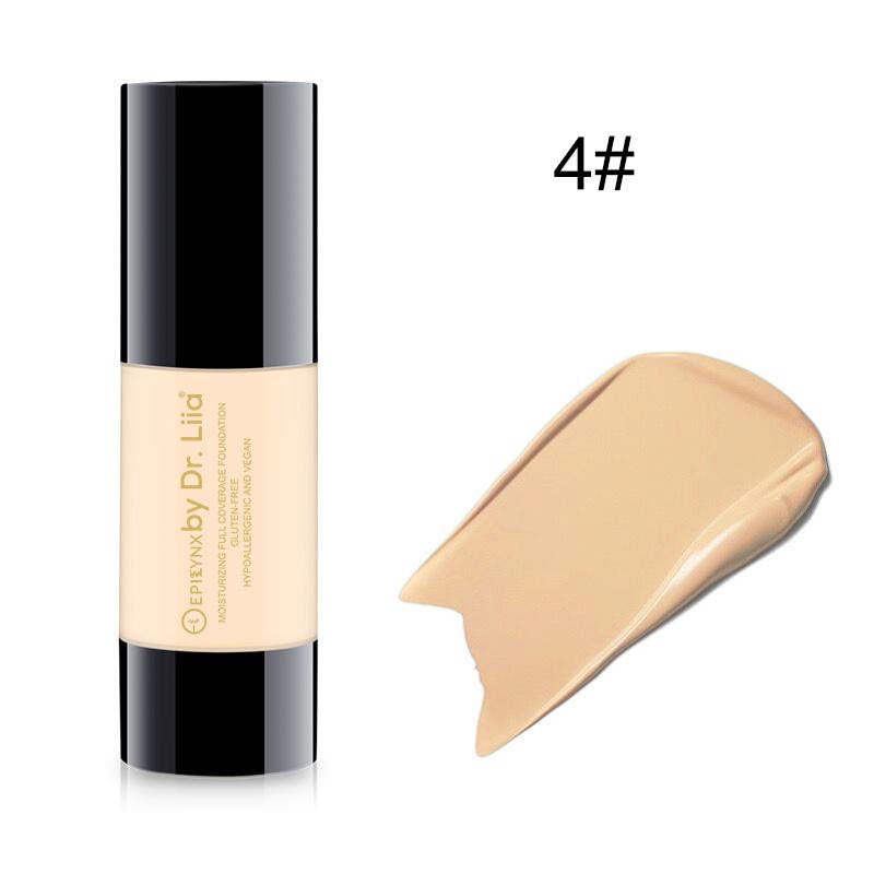EpiLynx Breathable Full-Coverage Foundation – Dewy Finish, Hydrating, Vegan, Gluten-Free (SPF 15) foundation