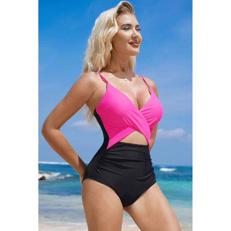 Cutout Spaghetti Strap One-Piece Swimwear