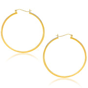 Bids.com 14k Yellow Gold Polished Hoop Earrings (40mm) Earrings
