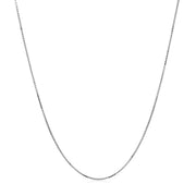 Bids.com Double Extendable Box Chain in 14k White Gold (0.6mm) Necklaces
