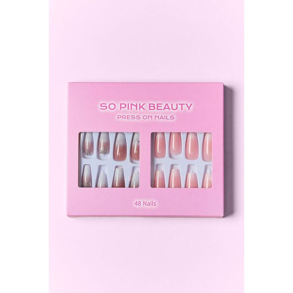 Mill's Beauty Supply SO PINK BEAUTY Press On Nails, 2 Packs Nail Products
