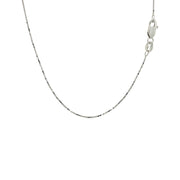 Bids.com 18k White Gold Box Chain 0.6mm Necklaces